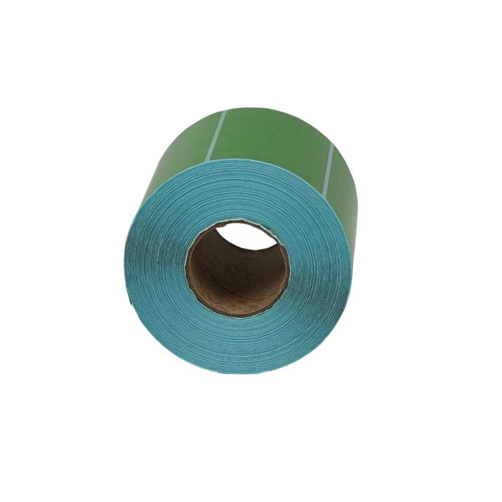 تسميات ملصقات حرارية خضراء مباشرة حجم مخصص