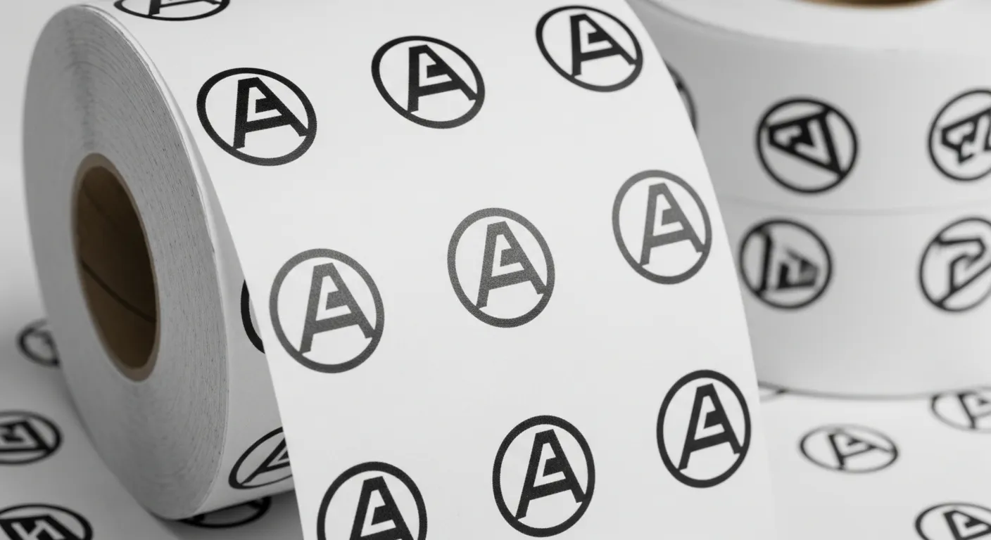 شعار مطبوع لفة حرارية