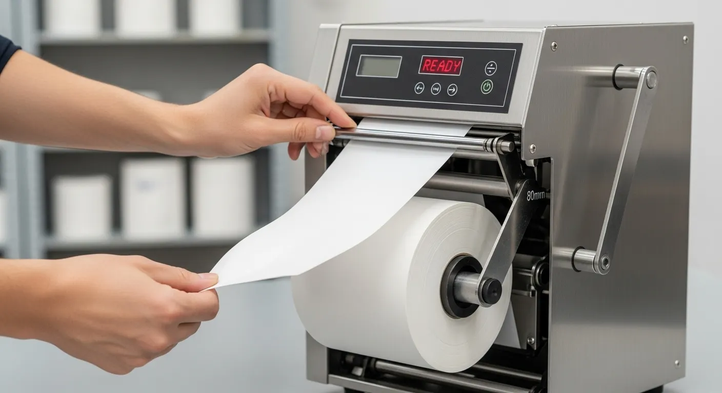 موزع لفة الورق الحراري