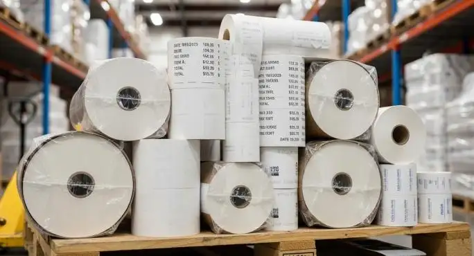 لفائف الورق الحراري المطبوعة بالجملة